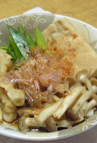 レンジde高野豆腐&切干大根の煮物