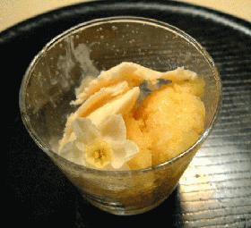 黄桃のシャーベット