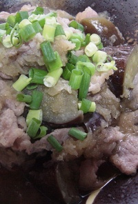 なすと豚肉のみぞれ煮♬天ぷら味？