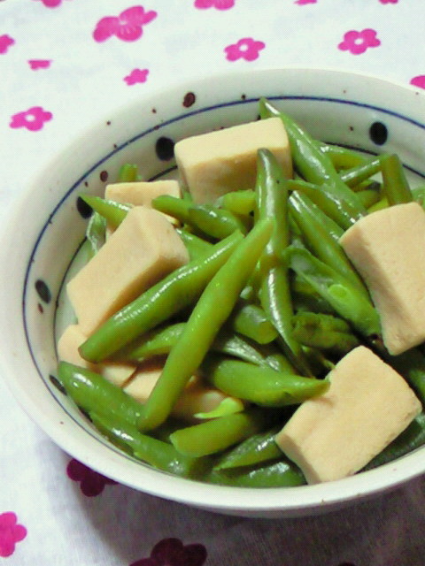 ◆簡単◆いんげんと高野豆腐の煮物◆の画像