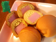 たこ焼き器deアメリカンドックの写真
