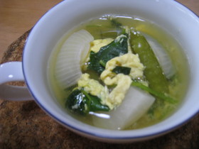 野菜と卵のスープ♪