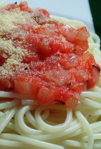 冷凍トマトのパスタ（完熟トマトでも！）