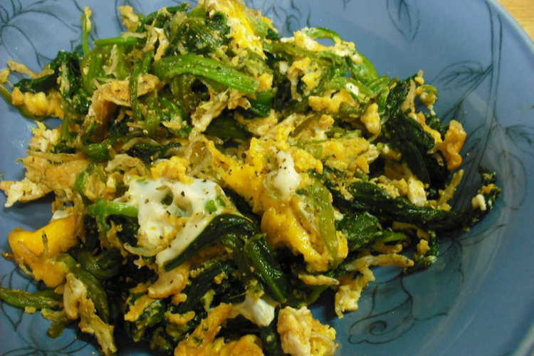 ほうれん草の玉子炒め おやじ流 レシピ 作り方 By ｊ爺ｊ クックパッド 簡単おいしいみんなのレシピが373万品