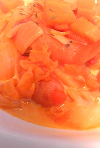ウインナーのトマトスープ