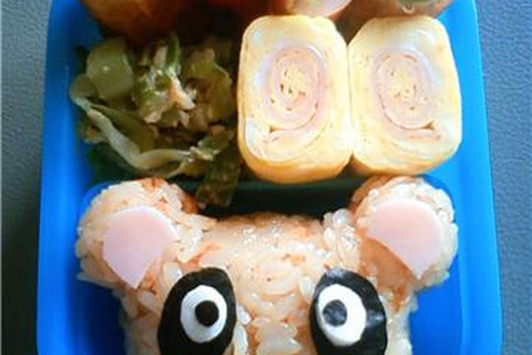 簡単 かわいい たぬきのお弁当 キャラ弁 レシピ 作り方 By Miwawo クックパッド