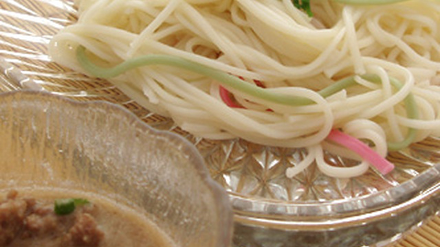 簡単アレンジ 坦々麺風 つけだれそうめん レシピ 作り方 By 京都へんこ山田製油 クックパッド 簡単おいしいみんなのレシピが359万品