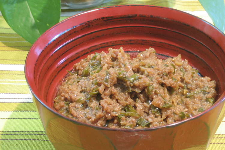 青唐辛子の肉味噌 レシピ 作り方 By さくらっちょ クックパッド 簡単おいしいみんなのレシピが357万品
