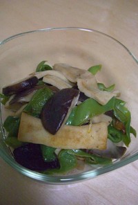 高野豆腐と野菜の炒め物