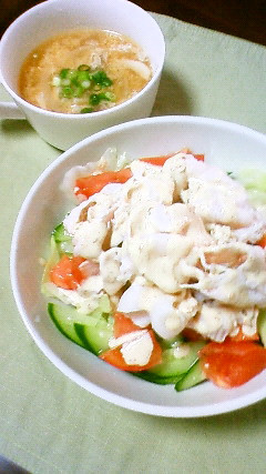 しっとりお肉の冷しゃぶサラダ