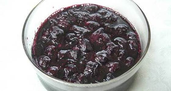 電子レンジで作るブルーベリージャム // 料理本のレシピ