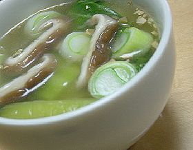 青梗菜のスープ