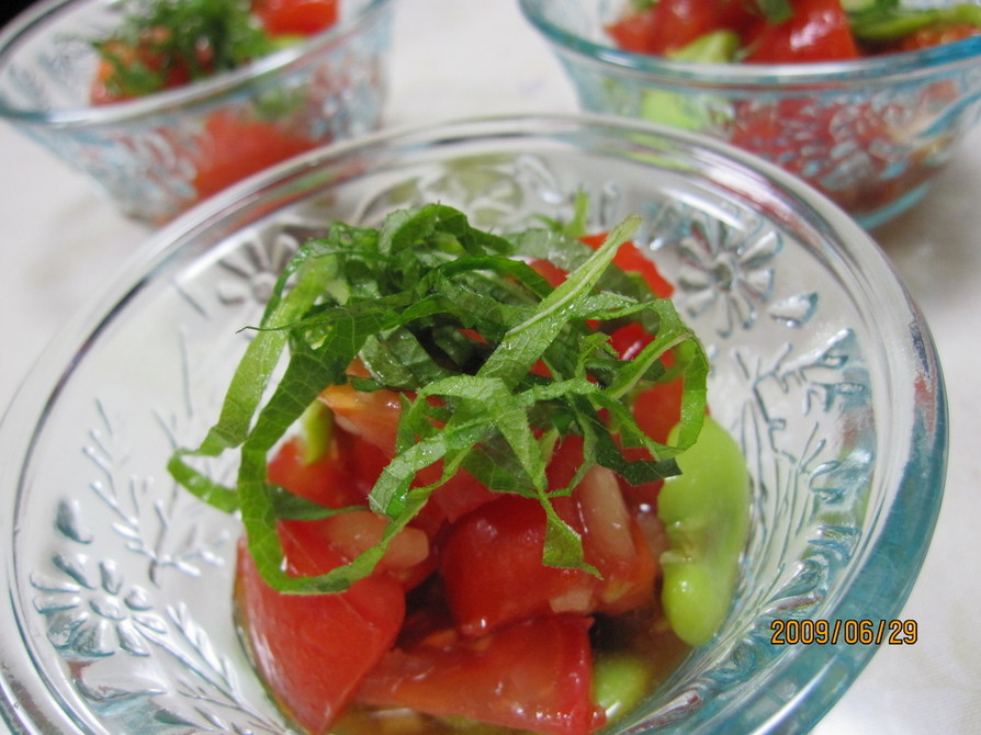 トマトのひんやりマリネ風サラダの画像