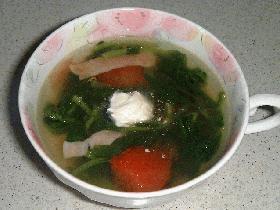 ルッコラ＆トマトのスープの画像