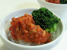 ツナとトマトのこんにゃくパスタ