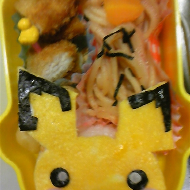 薄焼きたまごで簡単 ピチューのキャラ弁 レシピ 作り方 By みんころ クックパッド 簡単おいしいみんなのレシピが367万品