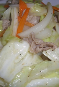塩ダレ☆豚の野菜炒め