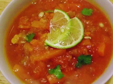 20分！メキシコ料理定番、ライムスープの写真