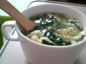 ほっこり☆とろとろ小松菜スープ