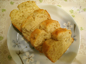卵なし☆ふわふわ簡単バナナケーキ