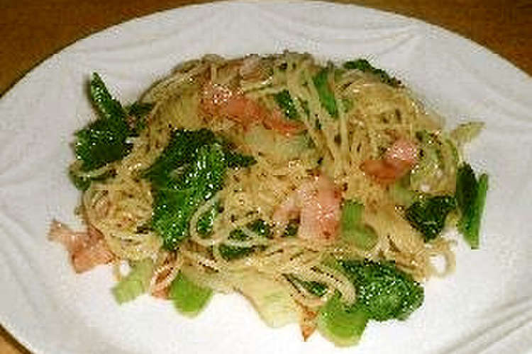 マスタードグリーンのスパゲティ レシピ 作り方 By あんみつ クックパッド 簡単おいしいみんなのレシピが361万品