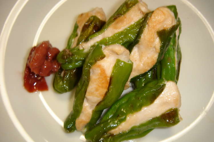 おつまみに ささみinししとう 梅肉で レシピ 作り方 By はやてもみじ クックパッド 簡単おいしいみんなのレシピが352万品