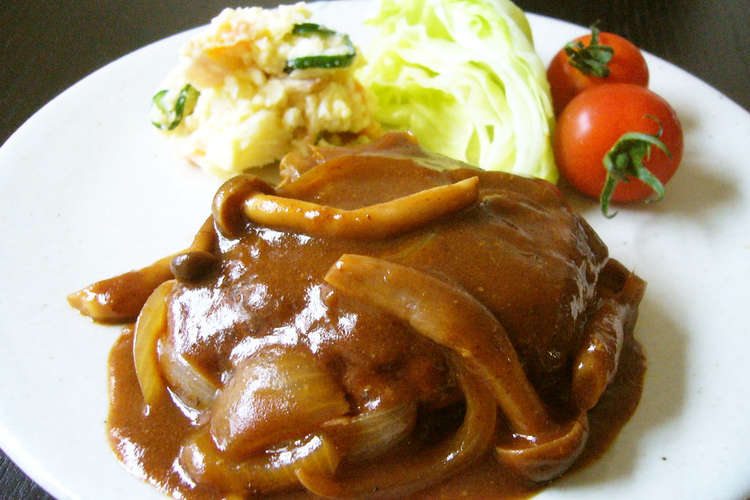 簡単 デミグラス缶で煮込みハンバーグ レシピ 作り方 By Douze クックパッド 簡単おいしいみんなのレシピが353万品