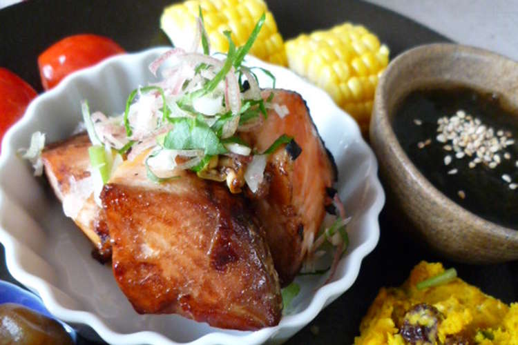 鮭の花椒 ホアジャオ 醤油漬け 薬味添え レシピ 作り方 By Cafe Kiyo クックパッド