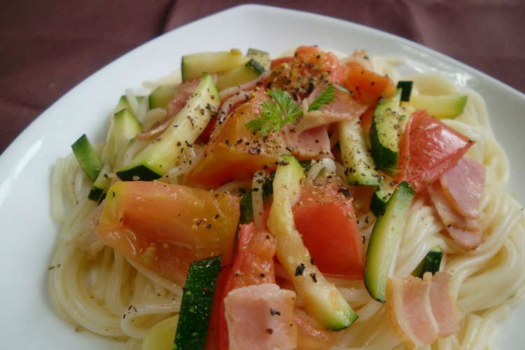 夏野菜とアンチョビの炒めそうめん レシピ 作り方 By Sanacchi クックパッド