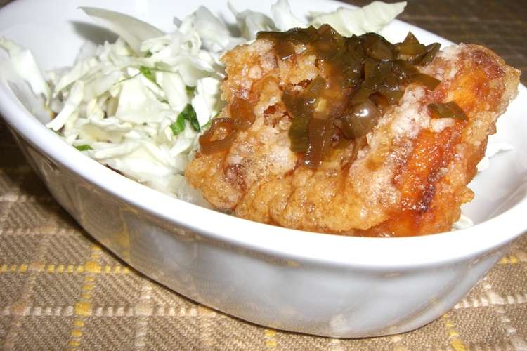 かさごのから揚げ 美味しいねぎだれ レシピ 作り方 By かおりん0126 クックパッド 簡単おいしいみんなのレシピが354万品