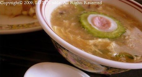 ゴーヤ入り☆蟹と玉子の中華スープの画像