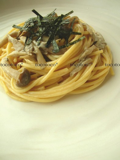 バター醤油マヨ☺和風きのこスパゲティの写真