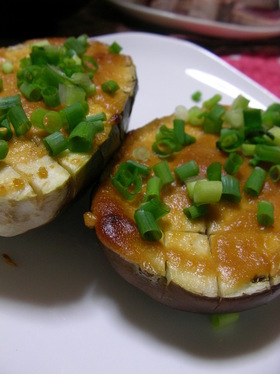 水ナスの味噌マヨ焼き
