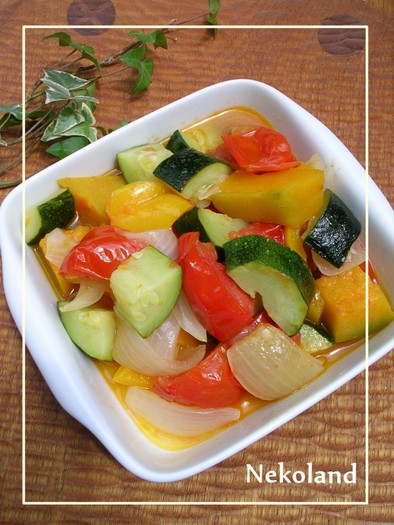 レンジで簡単♫♬夏野菜のラタトゥイユ♡の写真