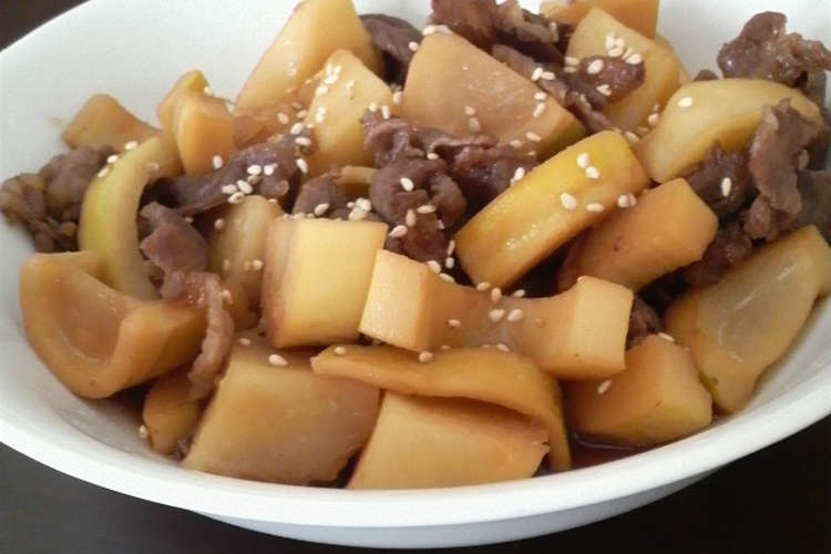 簡単 じゃがいもと筍と牛肉の うまうま煮 レシピ 作り方 By しっぽまん クックパッド 簡単おいしいみんなのレシピが361万品