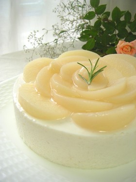 初夏の香り◇桃のムースケーキ◇