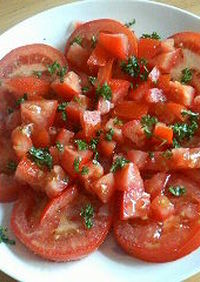 輪切りトマトのサラダ