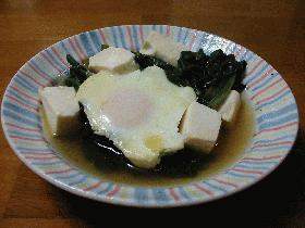 ほうれん草の卵とじ!