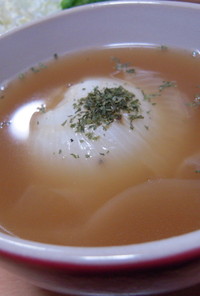 【圧力鍋】短時間で丸ごと玉ねぎのスープ