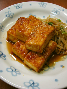 てりてり照り焼き豆腐ステーキ