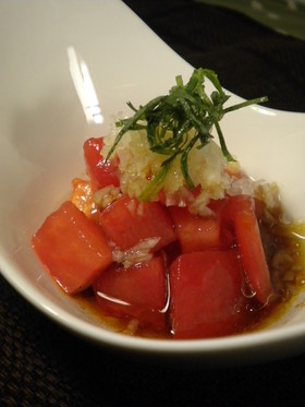 夏色 トマトの和風サラダ