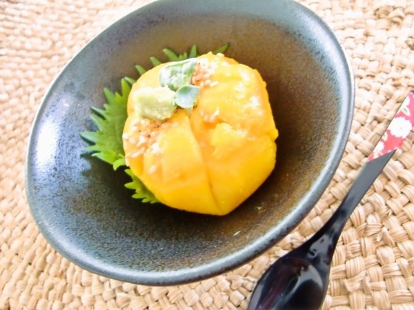 ～冷たいかぼちゃ豆腐～の画像