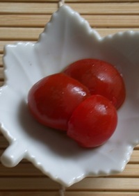 トマトの中華風しょうゆ漬け