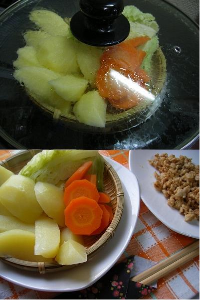 フライパンで作る蒸し野菜★タジン風の画像