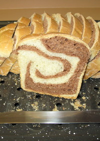 ココアの渦巻き食パン