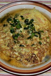 偽芙蓉蟹：カニかまとレタスの中華風卵焼き
