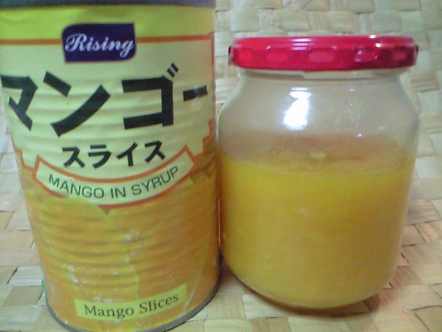★マンゴー缶でマンゴーソースの画像