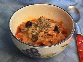 キャベツのトマト味オリーブ入り