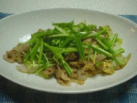 春キャベツと豚肉のふんわり卵炒め