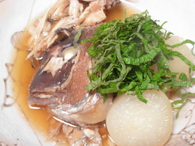 圧力鍋で鯛のあら煮